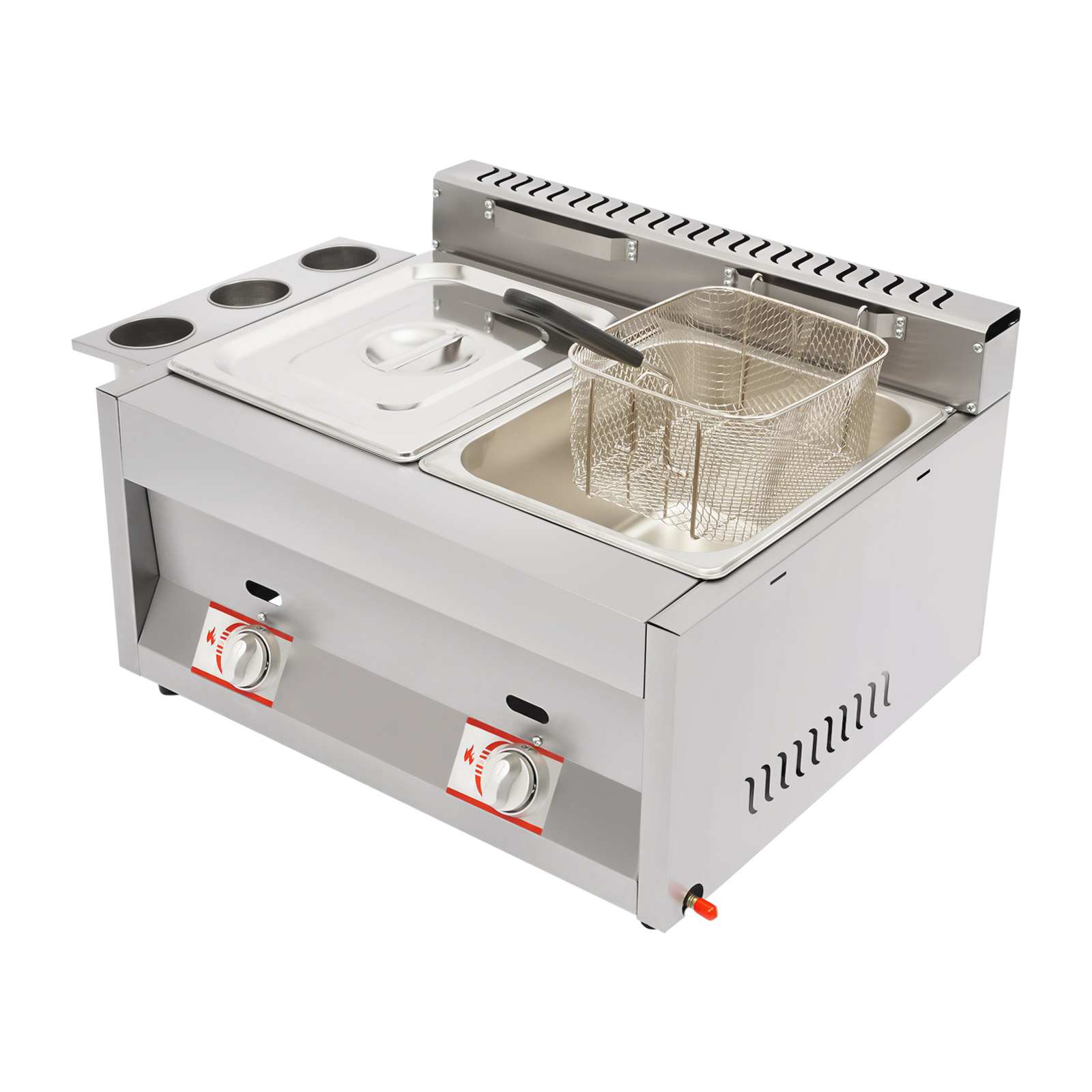 Fast Food With Snacks - Friteuse professionnelle à gaz GPL 2