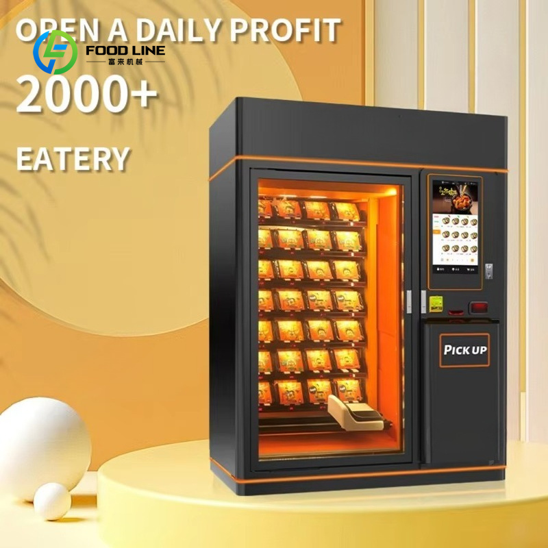Fast Food With Snacks - Distributeur automatique de nourriture chaude personnalisé,
