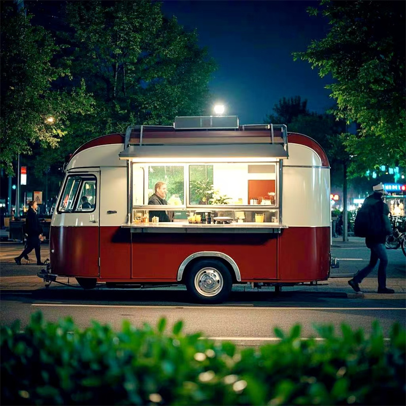 Food Snacks Catering - Chariot de nourriture mobile portable, remorque