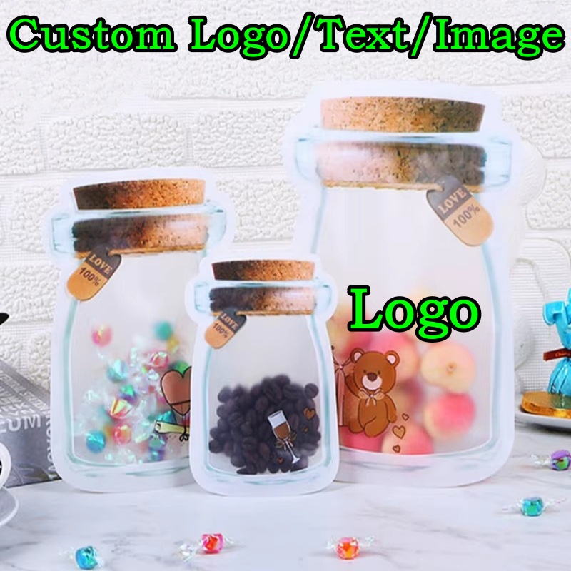 Logo Food Snack - 100 Sachets de Rangement DIY avec