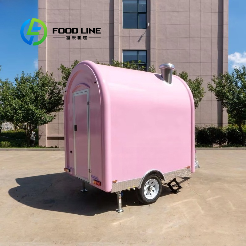 Mini-remorque alimentaire rose - Food Snacks Catering avis et prix