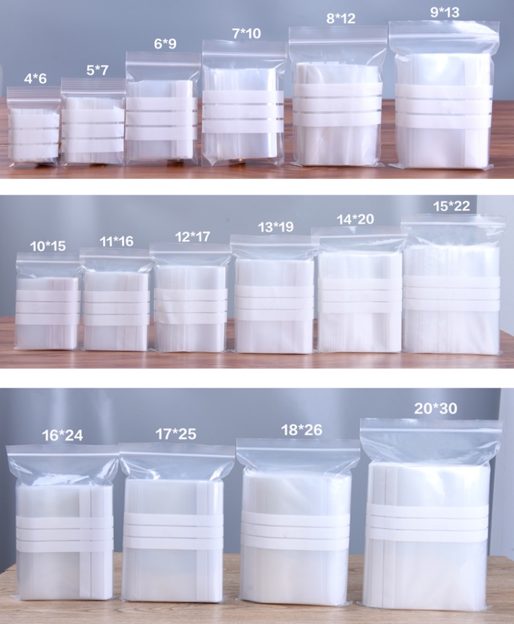 200 Sachets Ziplock Transparen - Logo Food Snack avis et prix