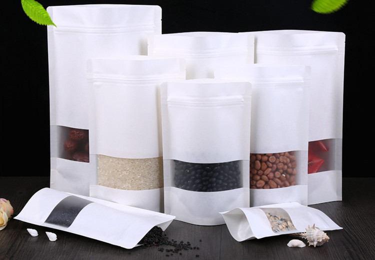 100 Sachets Doypack en papier  - Logo Food Snack avis et prix
