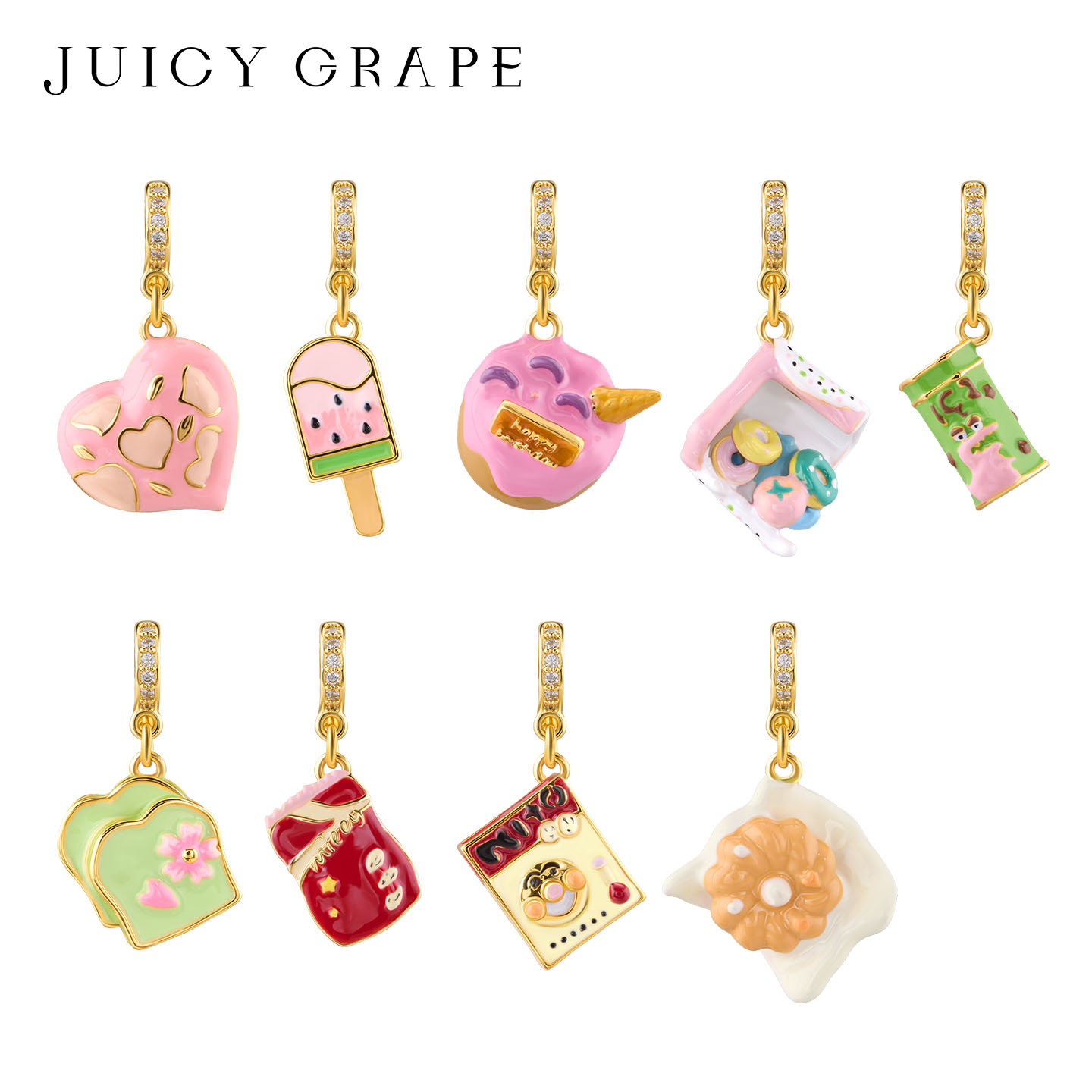Pendentifs en émail 3D en form - Food Sweet Snacks avis et prix